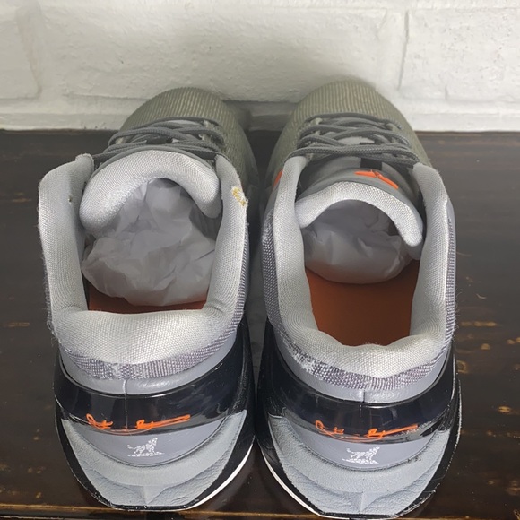 Rare 2012 Nike Zoom Kobe Vii 7 System Wolf Grey Orange Black Protro - Picture 10 of 13